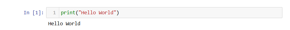 Jupyter Notebook 'Hello World'